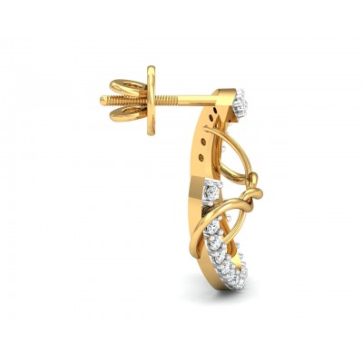 Tanya Gold Diamond Earrings